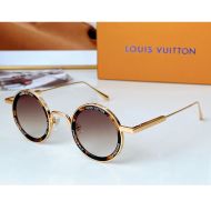 Louis Vuitton Super Vision Round Sunglasses In Metal Z2223U Tortoise