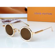 Louis Vuitton Super Vision Round Sunglasses In Metal Z2223U White