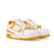 Louis Vuitton LV Trainer Maxi Sneakers Unisex Calf Leather 1ACPQF White/Yellow