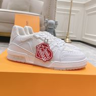 Louis Vuitton LV Trainer X Nigo Sneakers Unisex Monogram Denim 1A9IPR White