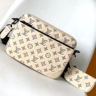 Louis Vuitton Trio Messenger In Monogram Shadow Leather M24754 Beige