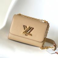 Louis Vuitton Twist MM Chain Bag In Epi Grained Leather M59761 Apricot