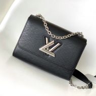 Louis Vuitton Twist MM Chain Bag In Epi Grained Leather M21110 Black/Silver