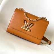 Louis Vuitton Twist MM Chain Bag In Epi Grained Leather M59686 Brown