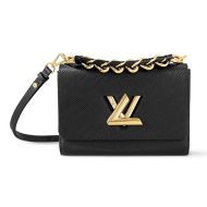 Louis Vuitton Twist MM Handbag In Epi Grained Leather M21772 Black