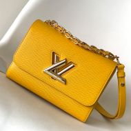 Louis Vuitton Twist MM Handbag In Epi Grained Leather M59888 Yellow