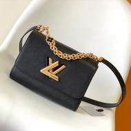 Louis Vuitton Twist MM Handbag In Epi Grained Leather M59402 Black