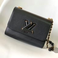 Louis Vuitton Twist MM Chain Bag In Epi Grained Leather M57517 Black