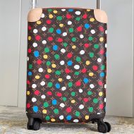 Louis Vuitton Horizon 55 Luggage In Yayoi Kusama Polka Dots Monogram Canvas M10118 Brown