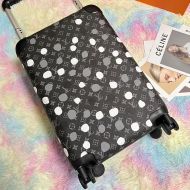 Louis Vuitton Horizon 55 Luggage In Yayoi Kusama Polka Dots Monogram Canvas M10122 Black