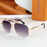 Louis Vuitton Metal Square Sunglasses In Z2273 Purple/Gold