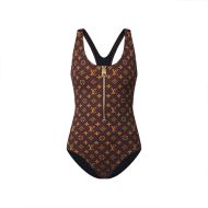 Louis Vuitton Swimsuit In Zip-up Monogram 1AC6AP Brown