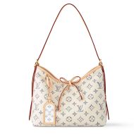 Louis Vuitton CarryAll PM Bag In Monogram Jacquard Fabric M24707 Beige