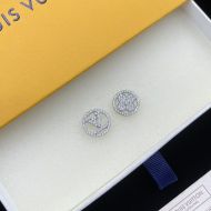 Louis Vuitton LV Blossom Earrings In Metal with Crystals Silver