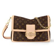 Louis Vuitton Dauphine Soft GM Handbag In Monogram Canvas M47149 Brown