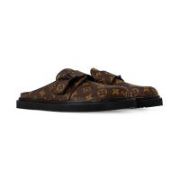 Louis Vuitton LV Easy Mules Unisex Monogram Canvas 1ABFDF Brown