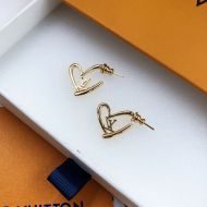 Louis Vuitton Fall in Love Stud Earrings In Metal Gold