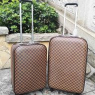 Louis Vuitton Zephyr Rolling Suitcase In Damier Graphite Canvas Brown