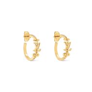 Louis Vuitton LV Iconic Earrings In Metal with Crystals M01841 Gold