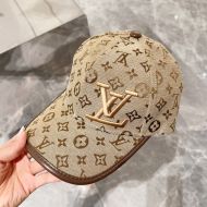 Louis Vuitton LV Signature Baseball Cap In Monogram Canvas Khaki/Gold