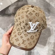 Louis Vuitton LV Signature Baseball Cap In Monogram Canvas Khaki/White