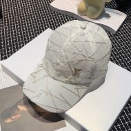 Louis Vuitton LV Iconic Baseball Cap In Mesh with Sutures White