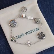 Louis Vuitton Color Blossom 5 Motifs Bracelet In Metal Silver