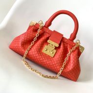 Louis Vuitton Monogram Clutch Handbag In Monogram Empreinte Leather M22327 Red