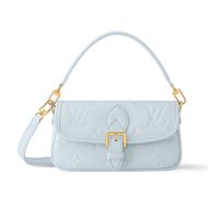 Louis Vuitton Nano Diane Handbag In Monogram Empreinte Leather M83592 Blue