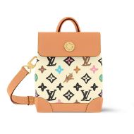 Louis Vuitton Nano Steamer Handbag In Monogram Craggy Canvas M83429 White