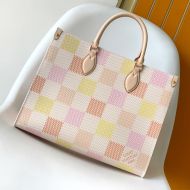 Louis Vuitton OnTheGo MM Tote In Damier Giant Canvas M46913 Pink