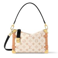 Louis Vuitton Side Trunk MM Handbag In Monogram Canvas M46907 White