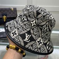 Louis Vuitton Bucket Hat In Since 1854 Cotton Black