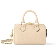 Louis Vuitton Speedy Bandouliere 20 Bag In Monogram Empreinte Leather M58954 Beige