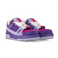 Louis Vuitton LV Trainer Maxi Sneakers Unisex Lasered Monogram Canvas 1ACF78 Purple