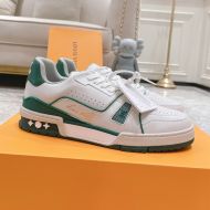 Louis Vuitton LV Trainer Sneakers Unisex Cowhide Green